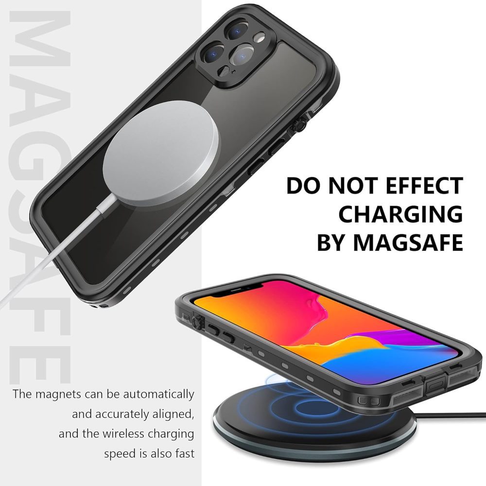 Shockproof, Dustproof, Drop-proof, Waterproof Wireless Magnetic High-Quality Phone Case For iPhone 13 Pro Max by Coral Case