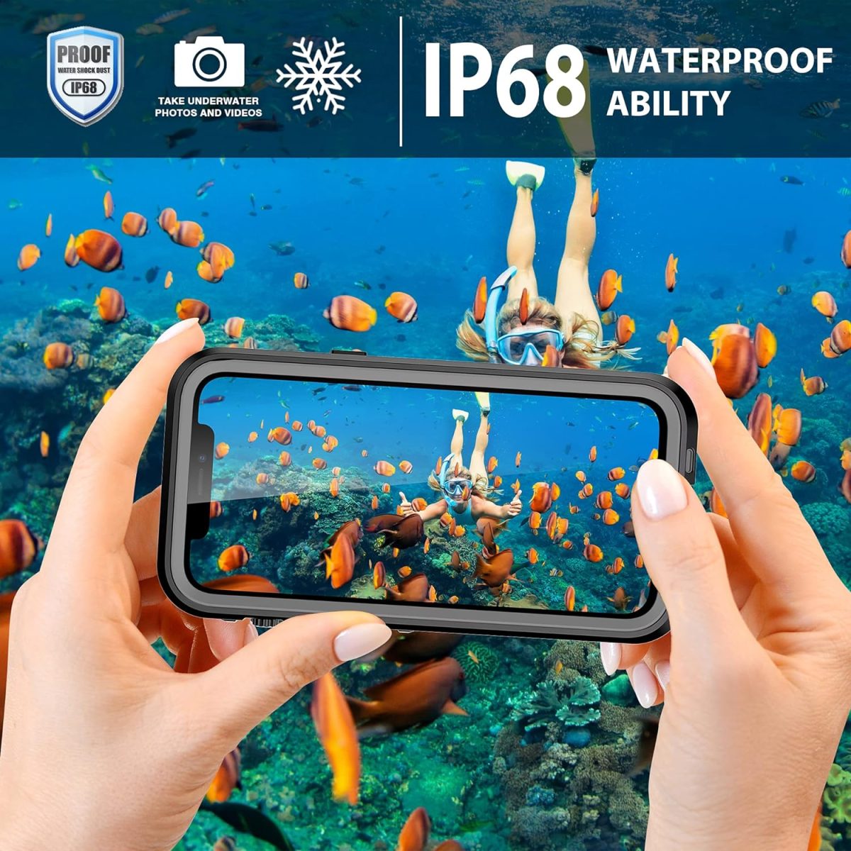 Shockproof, Dustproof, Drop-proof, Waterproof Wireless Magnetic High-Quality Phone Case For iPhone 13 Pro Max by Coral Case