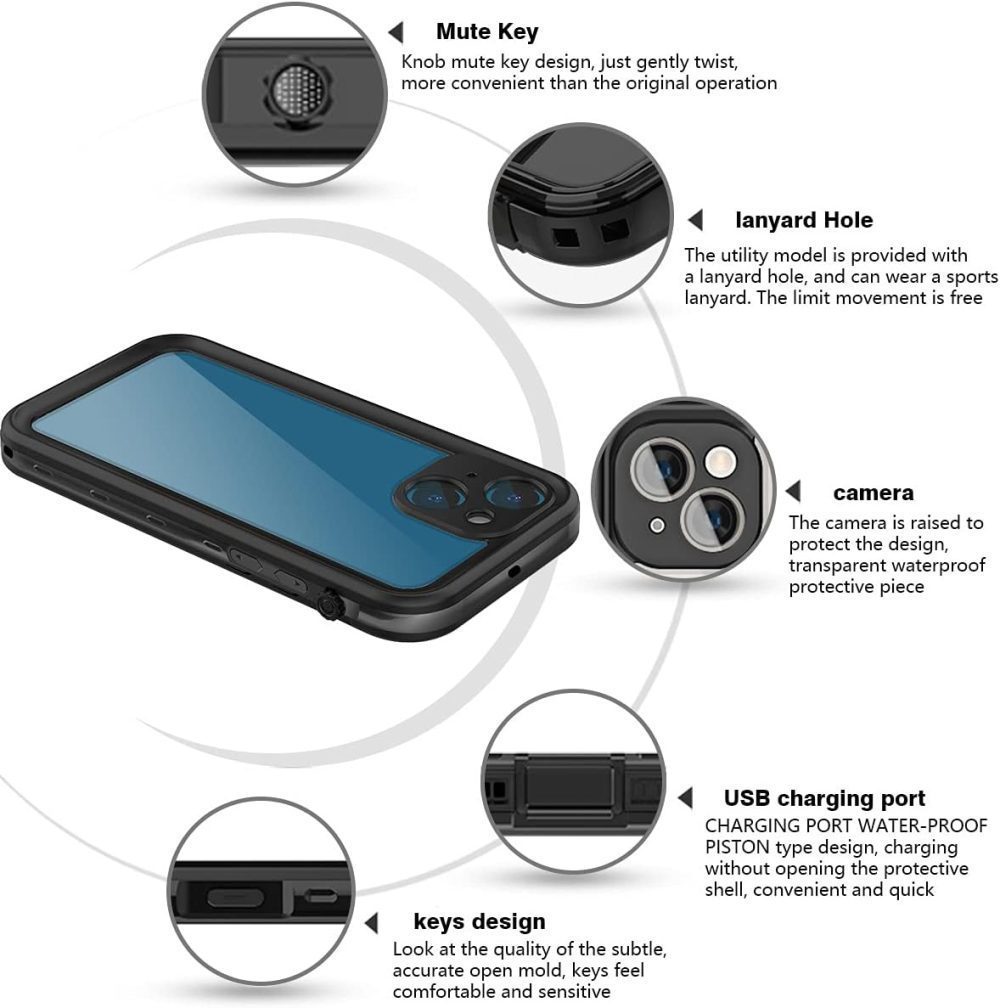 Ultimate Protection Unleashed - Shockproof, Dustproof, Drop-proof, Waterproof Wireless Magnetic High-Quality Phone Case for iPhone 13 Mini by Coral Case