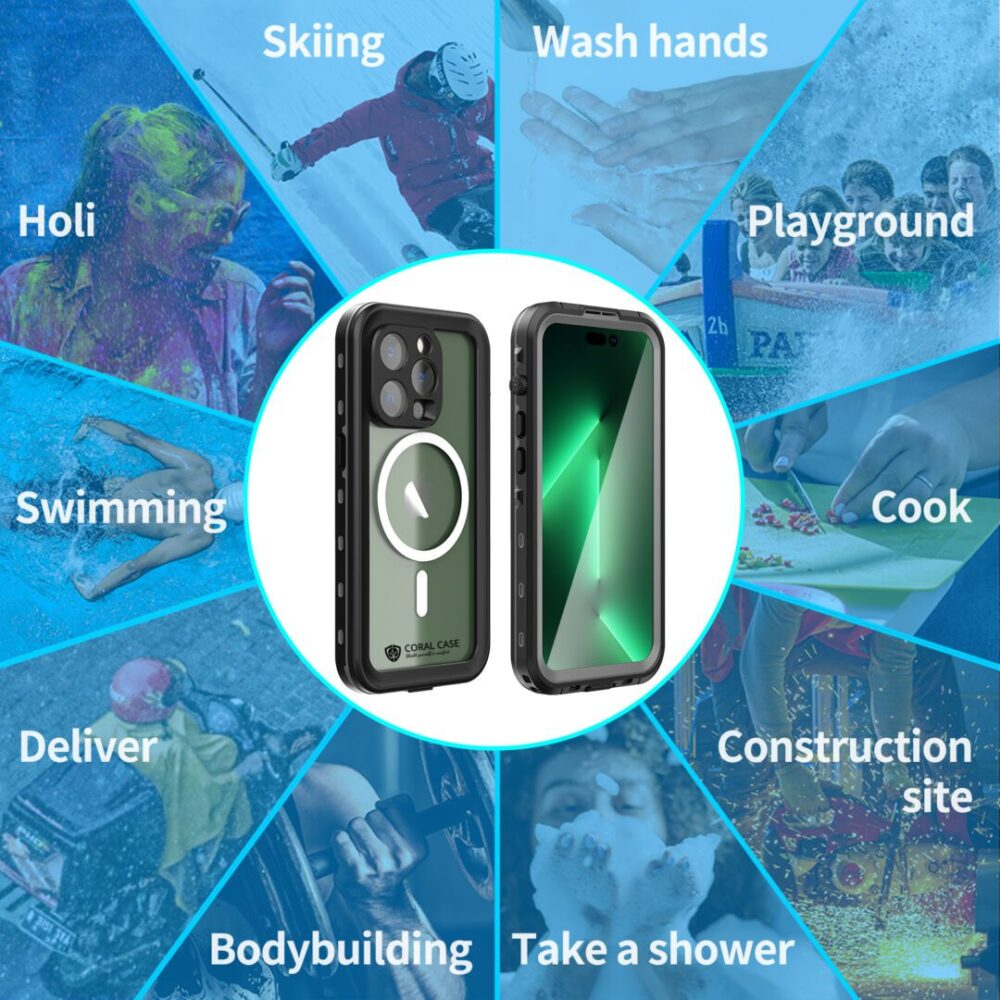 iPhone 14 Pro IP68 Waterproof Phone Case All In One