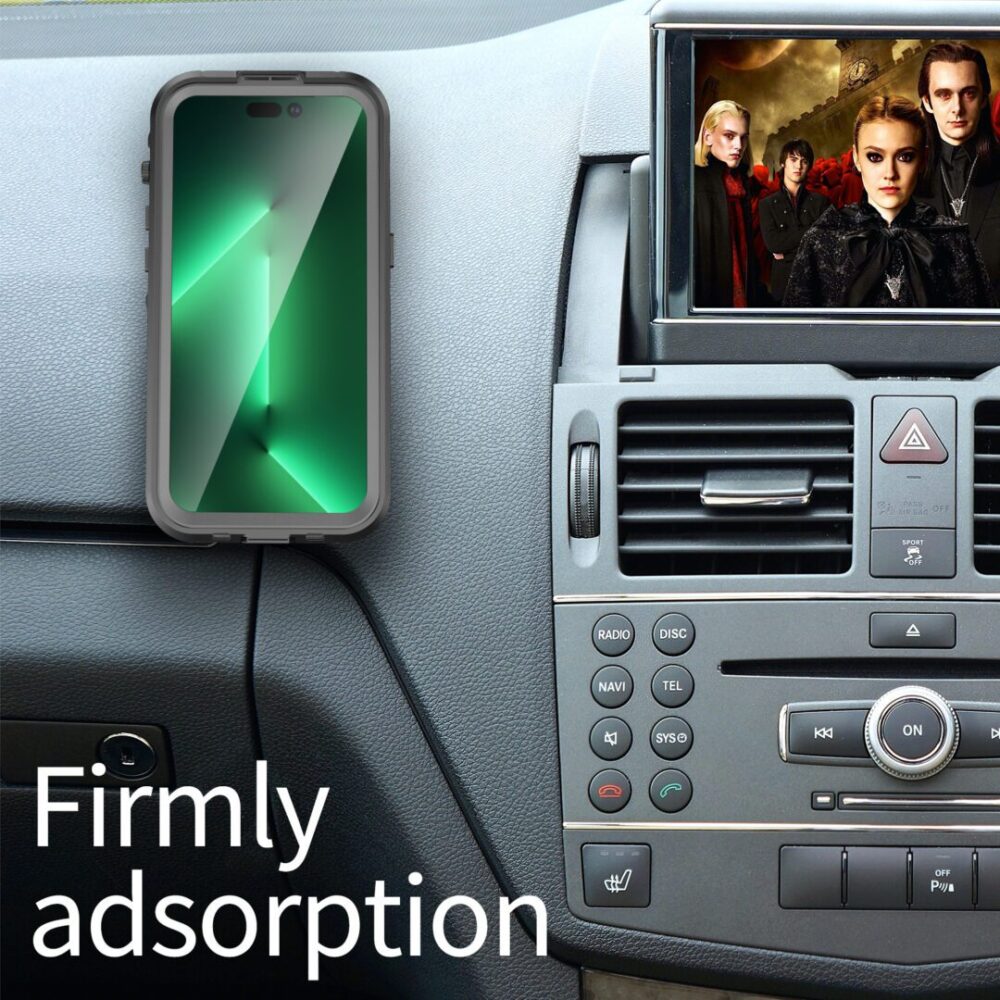 iPhone 14 Pro IP68 Waterproof Phone Case Firmly Adsorption