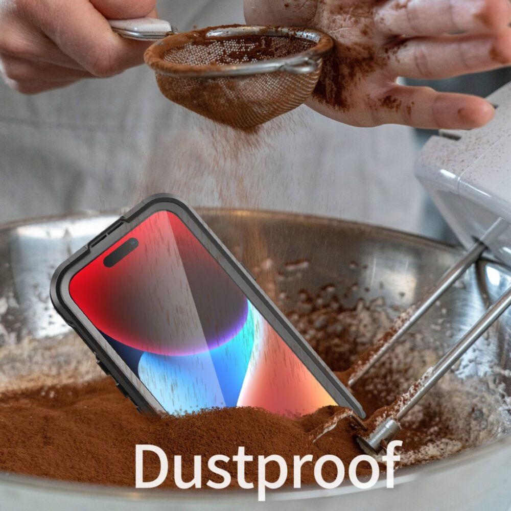 iPhone 15 (6.1-inch) IP68 Waterproof Dustproof Rugged Phone Case