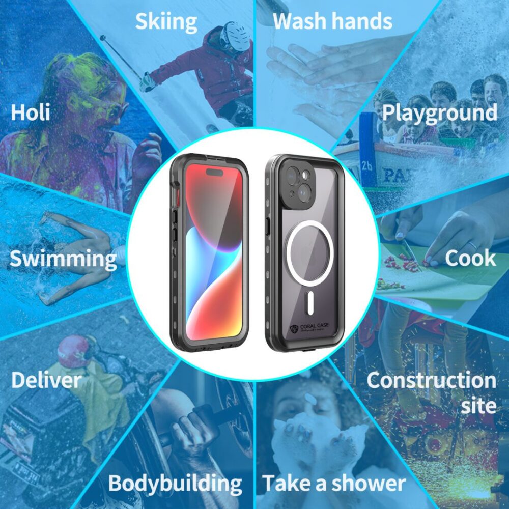 iPhone 15 (6.1-inch) IP68 Waterproof Rugged Phone Case
