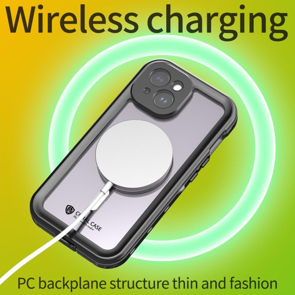 iPhone 15 (6.1-inch) IP68 Waterproof Wireless Charging(Magsafe) Phone Case