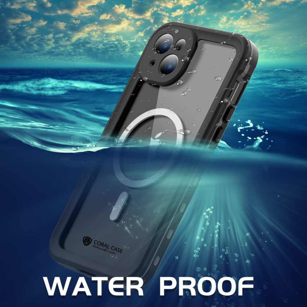 iPhone 15 Plus IP68 Waterproof Rugged Phone Case Onto The Water
