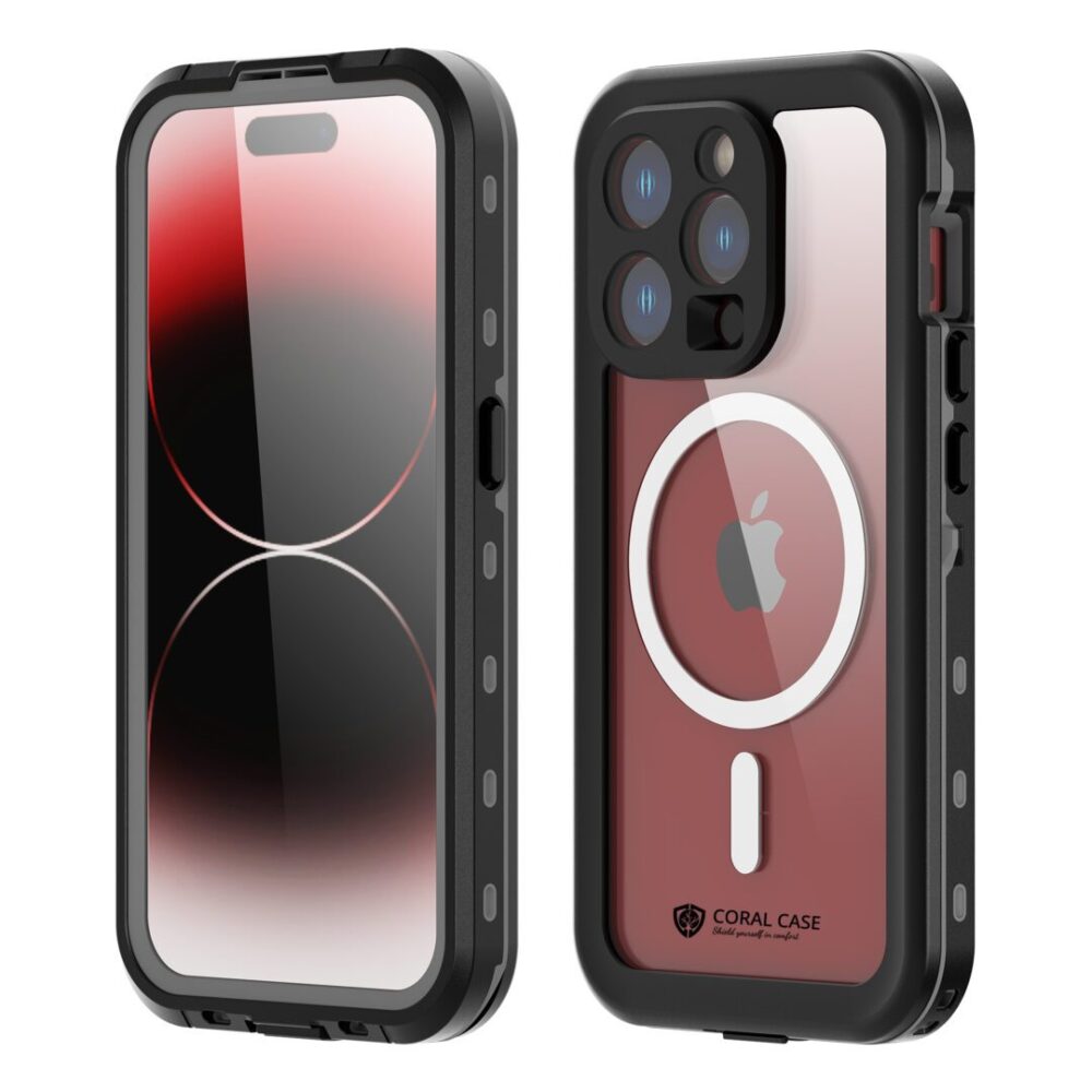 iPhone 15 Pro IP68 Waterproof Rugged Phone Case Front And Rear View
