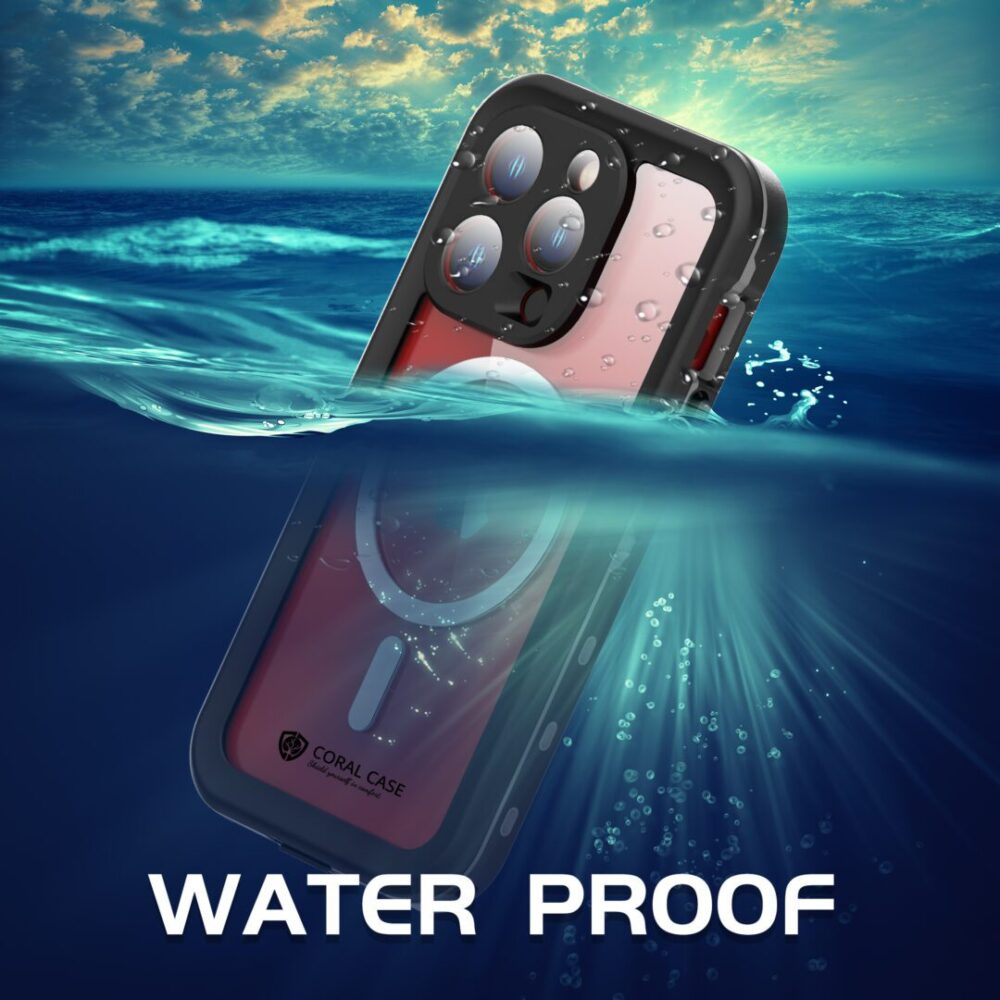 iPhone 15 Pro IP68 Waterproof Rugged Phone Case Into The Water