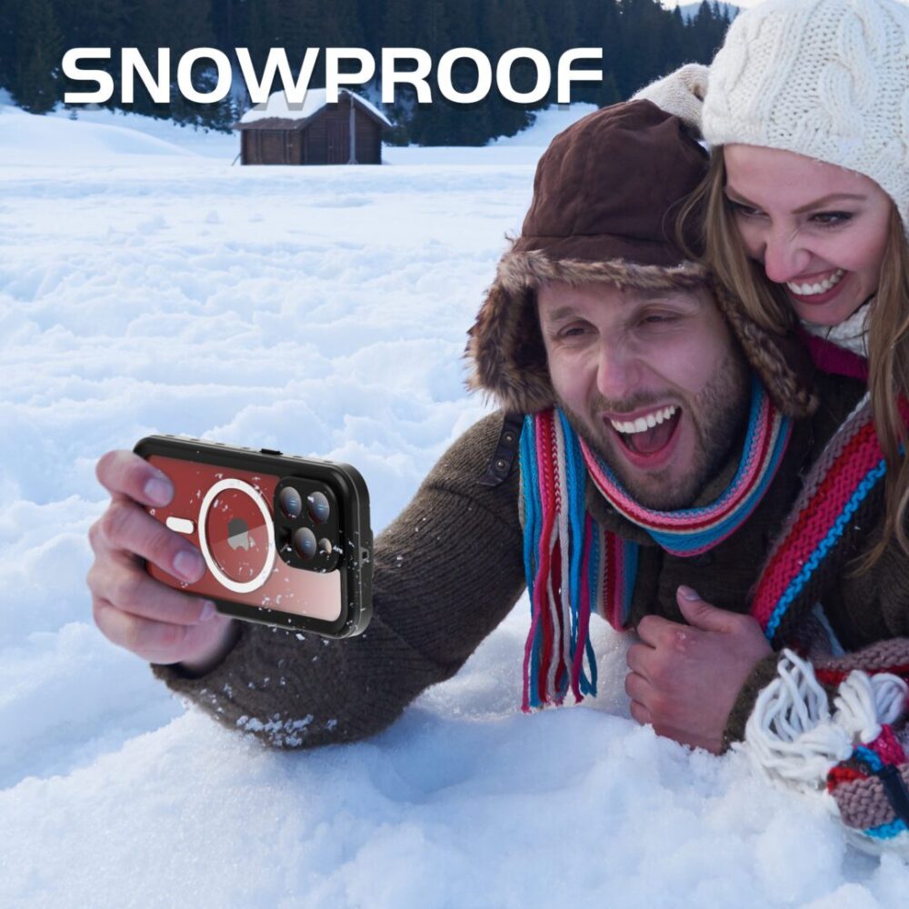 iPhone 15 Pro IP68 Waterproof Snowproof Rugged Phone Case