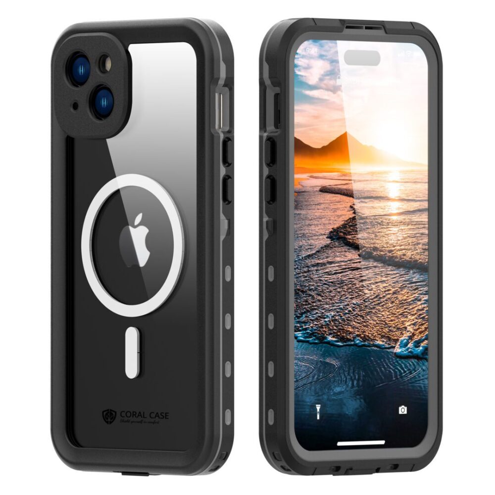 iPhone15 Plus IP68 Waterproof Phone Case Front And Rear