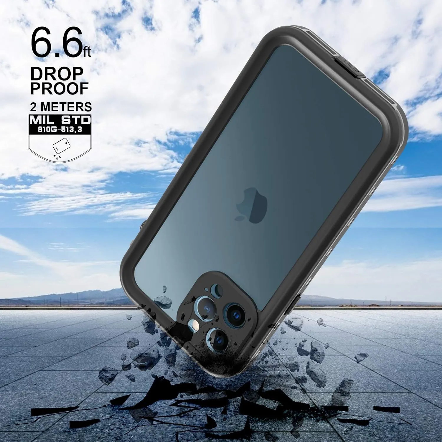 IP68 Waterproof, High Quality, Full Body Protection iPhone 12 Pro Max Case with 1-Year Warranty by Coral Case
