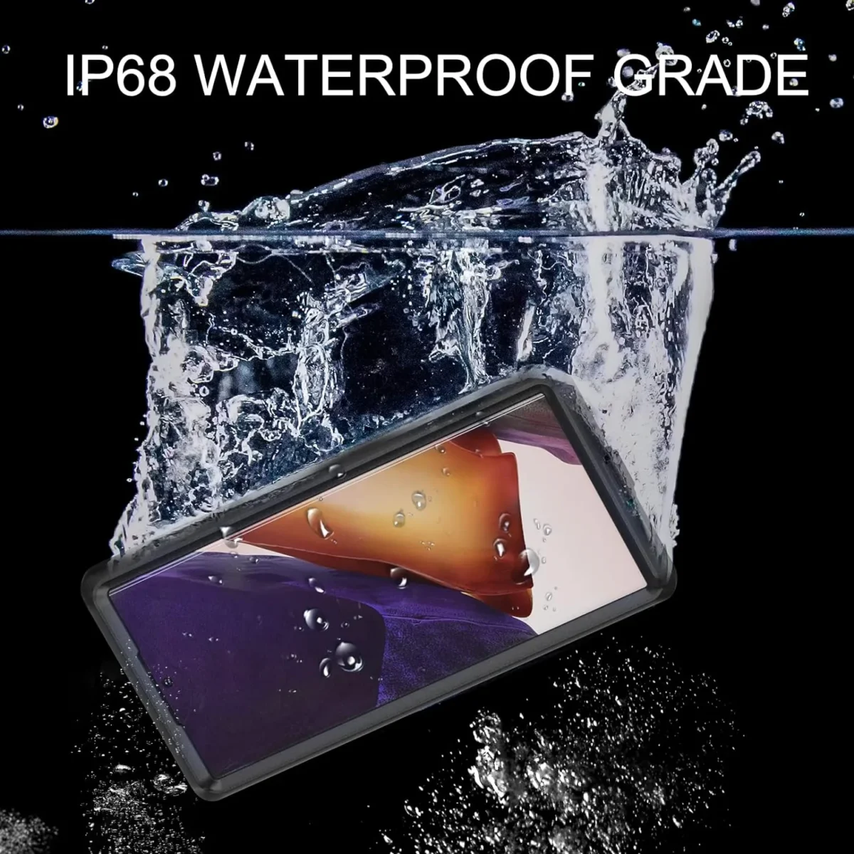Samsung S22 Ultra IP68 Waterproof Phone Case Into Water