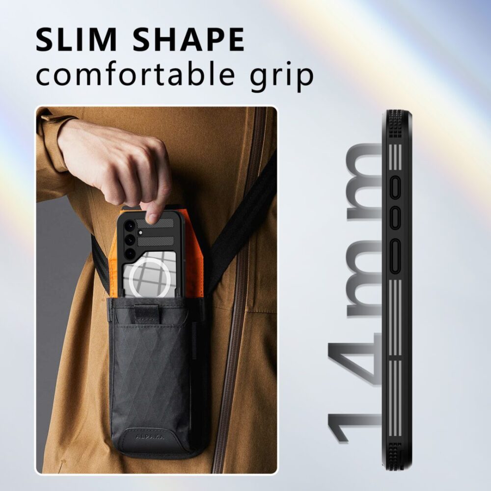 Samsung S24 Case Slim shape, comfortable grip