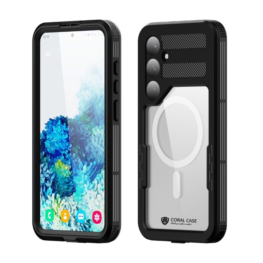Samsung S24 Plus IP68 Waterproof Case Front & Rear View