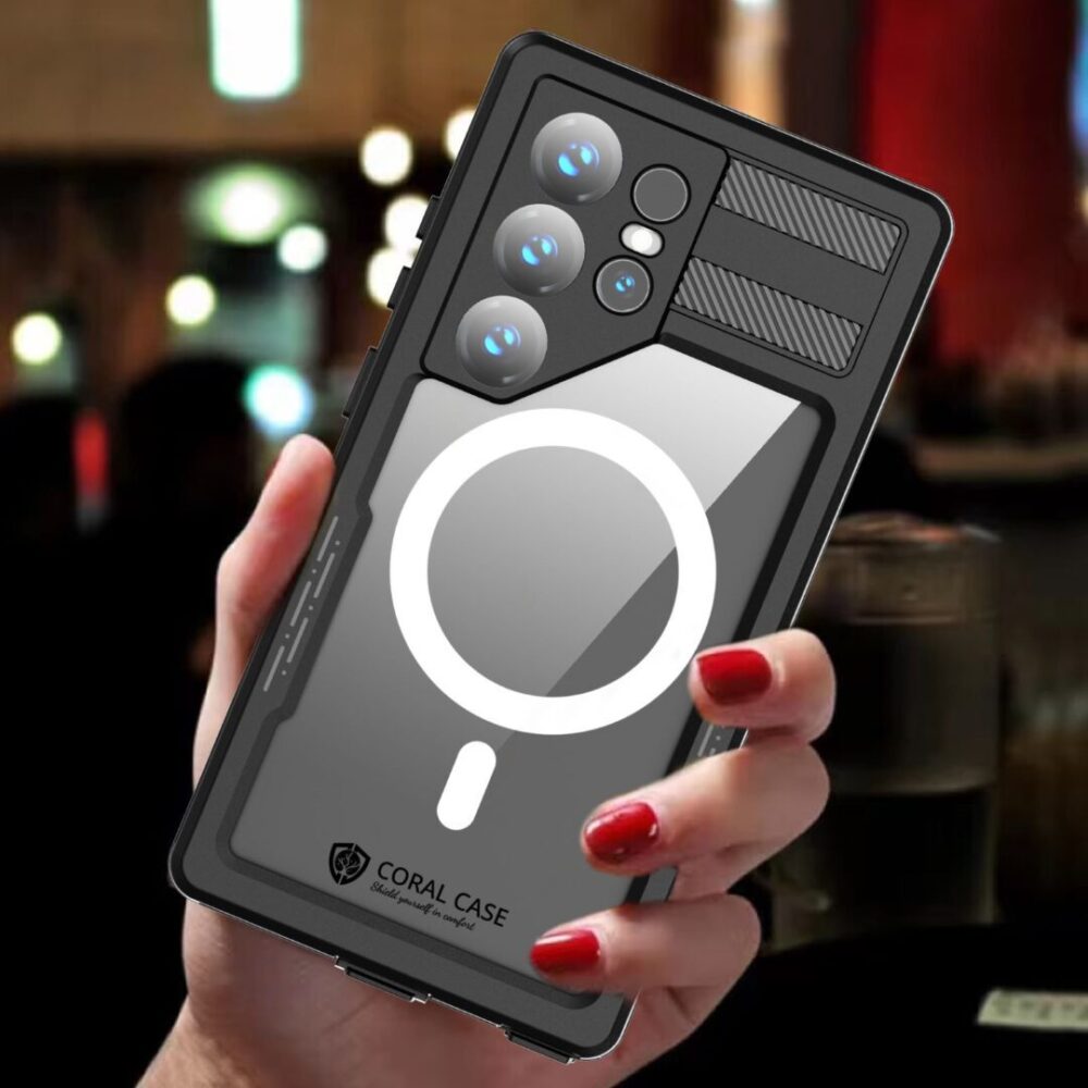 Samsung S24 Ultra IP68 Waterproof Case Comfortable Grip